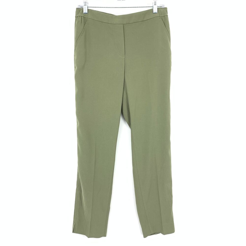 White House Black Market The Slim Ankle Pant Womens Size 6 Green Pull On